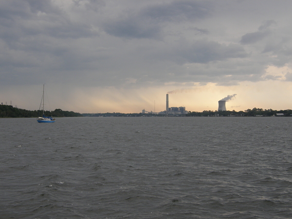 View of Jacksonville power plant