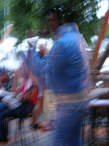 Elvis impersonator, blurry photo, Murrells Inlet, SC