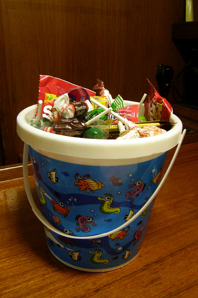 Halloween candy collected by a 4 year old