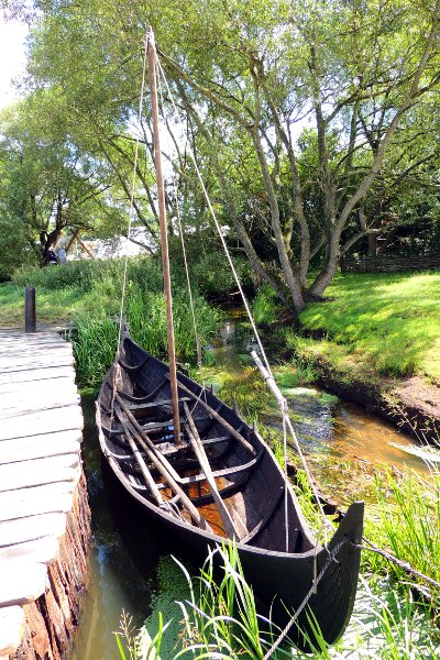 Replica of viking boat