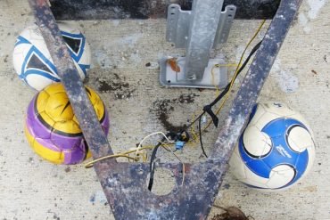 Today’s inlet: Soccer ball storage.