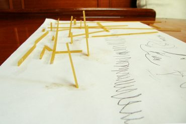 Today’s inlet: Fettuccine art.