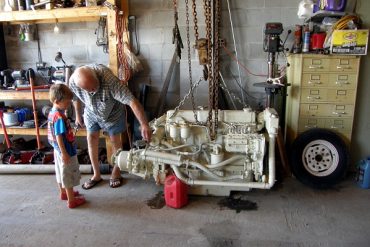 Today’s inlet: Engine inspection.