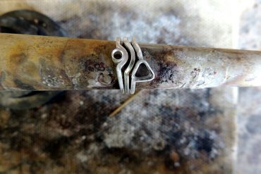 On my bench: Stacking rings.