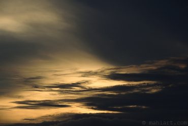 Today’s inlet: Sky drama.