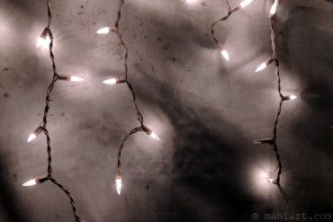 Today’s inlet: Christmas lights.