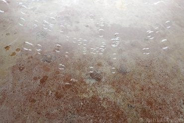 Floorscape with bubbles.
