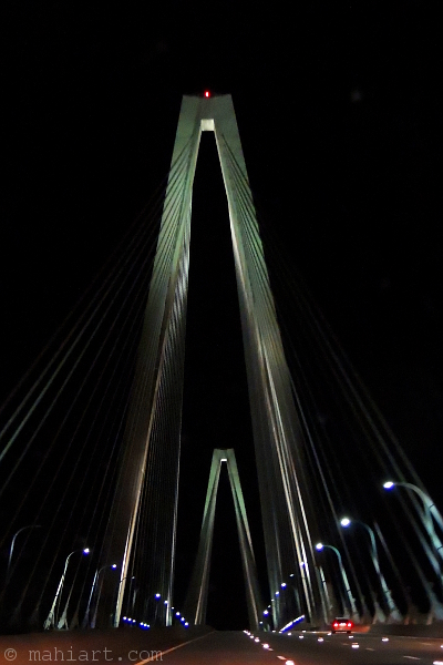 Charleston at night.