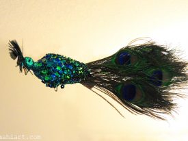 Sparkly peacock.