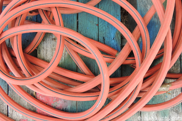 Garden hose.