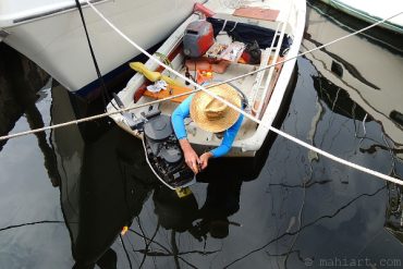 Outboard repair.