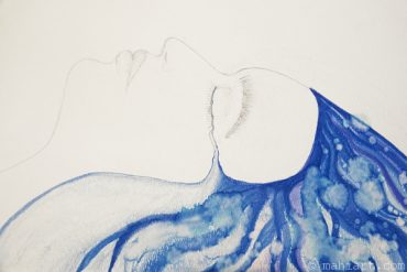 Painting in progress.