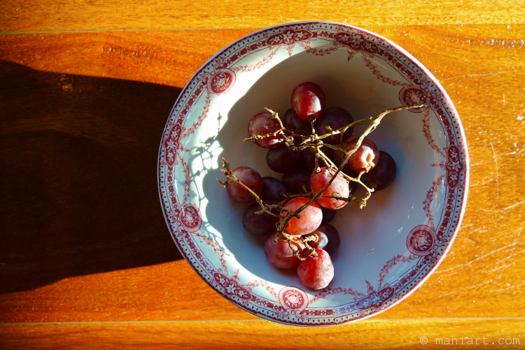 Twilight grapes.